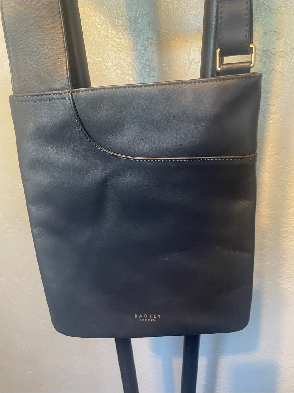 Radley London Navy Leather Crossbody Bag 10 x 9.5
